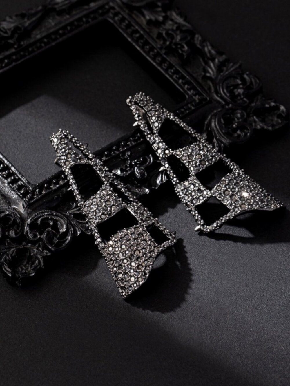 Alexis Bittar Checkerboard Collection Stud Earrings
